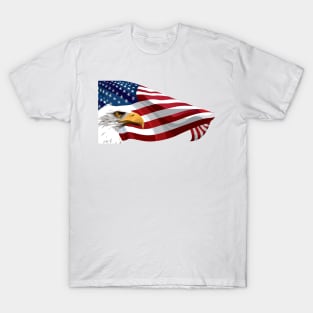 The American Flag with Eagle T-Shirt